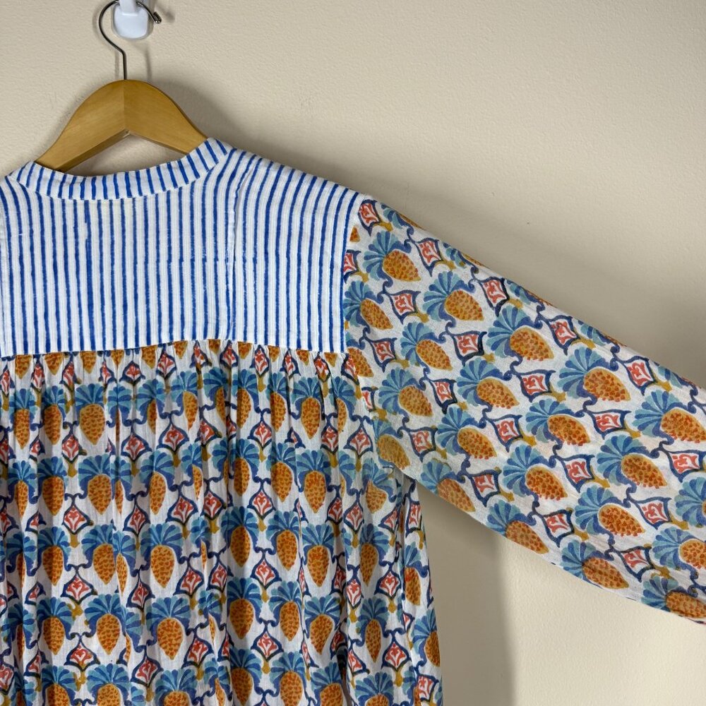 Roller Rabbit Block Print Serafina Tunic Fringe W… - image 5